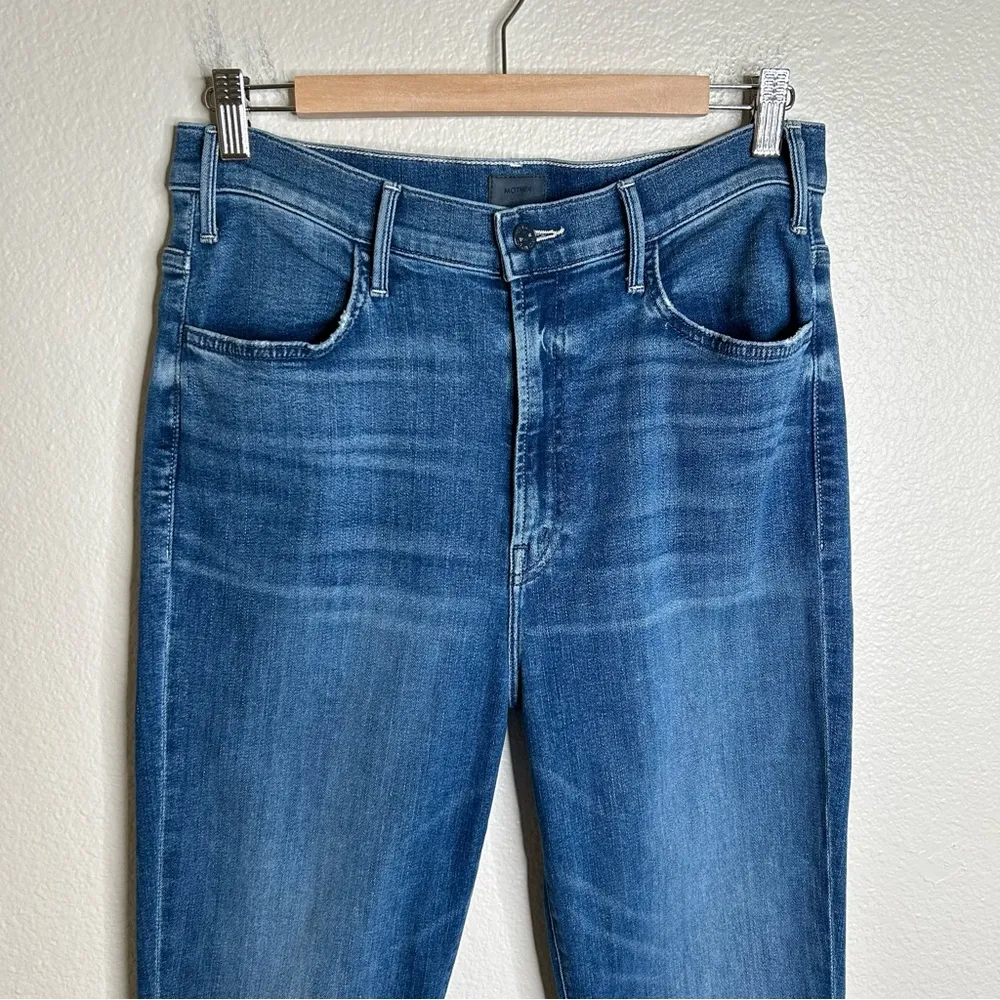 Mother The Hustler Ankle Fray jeans Wish On A Star 32 Blue - Image 2