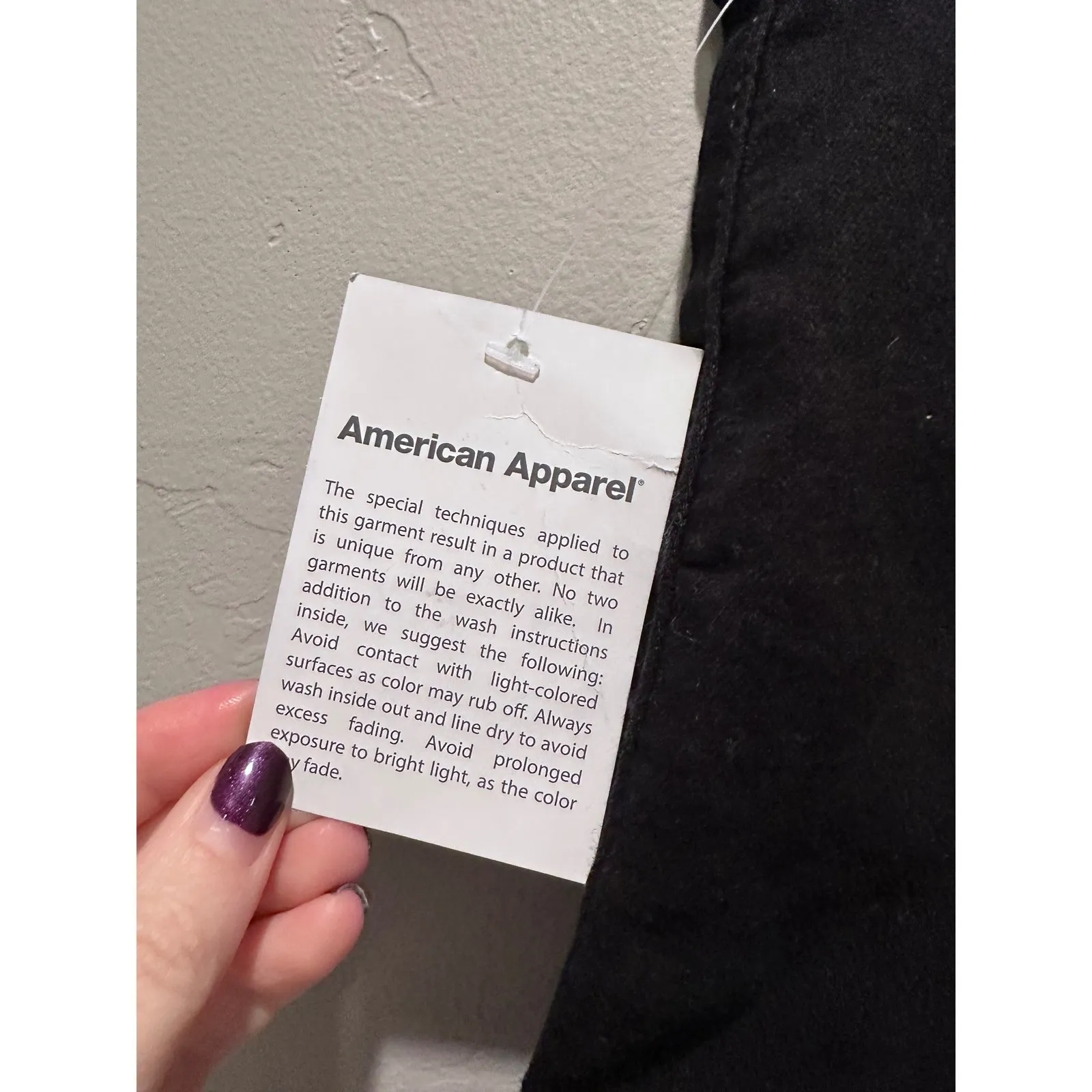 American Apparel Deadstock Black Easy Hot Shorts Size Large NWT High Rise - Image 6