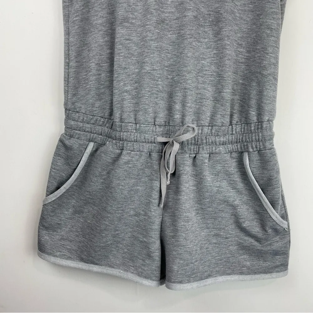 Fabletics Lounge Romper One Piece Athleisure Sz Medium Heathered Grey - Image 10