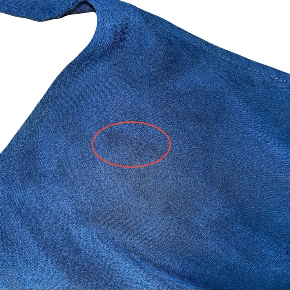 Parker Navy Blue Sleeveless Maxi Pleated Dress Womens Blue Evening Cocktail XS - Image 9