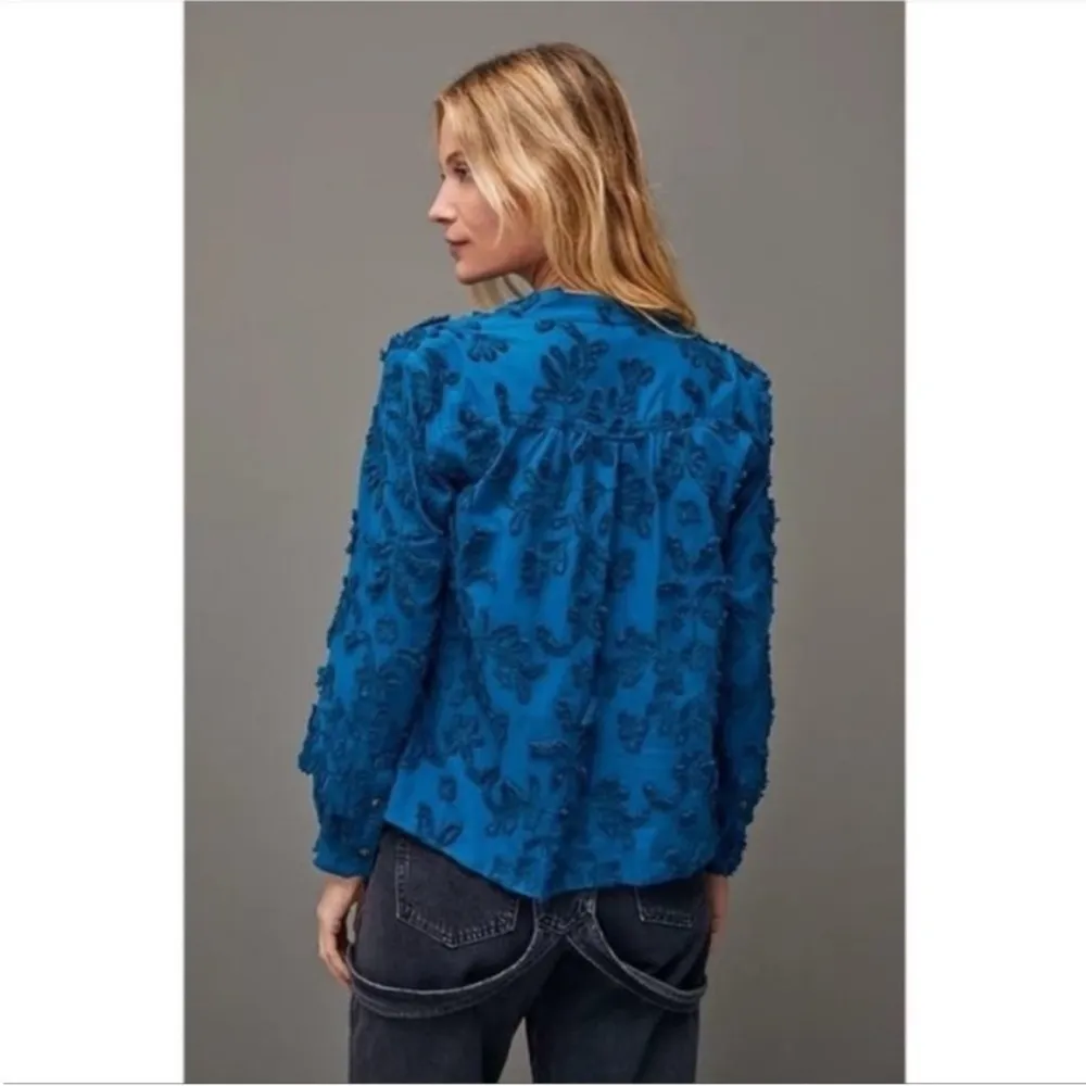 Anthro Pilcro Whitney 3D Textured Trapeze Button Down Shirt - Image 2