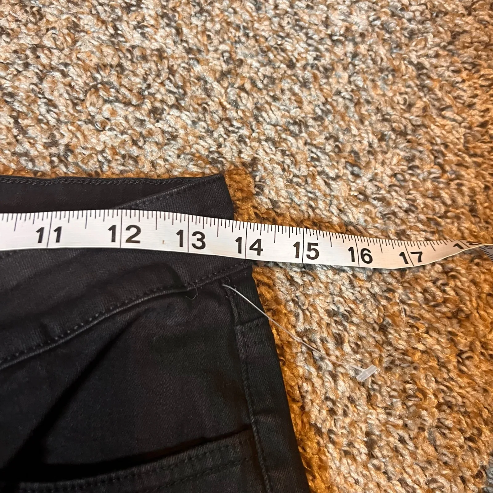 Kate & Mallory Black Denim Pants Split Hem Stretch Casual Career‎ Size 2 - Image 4