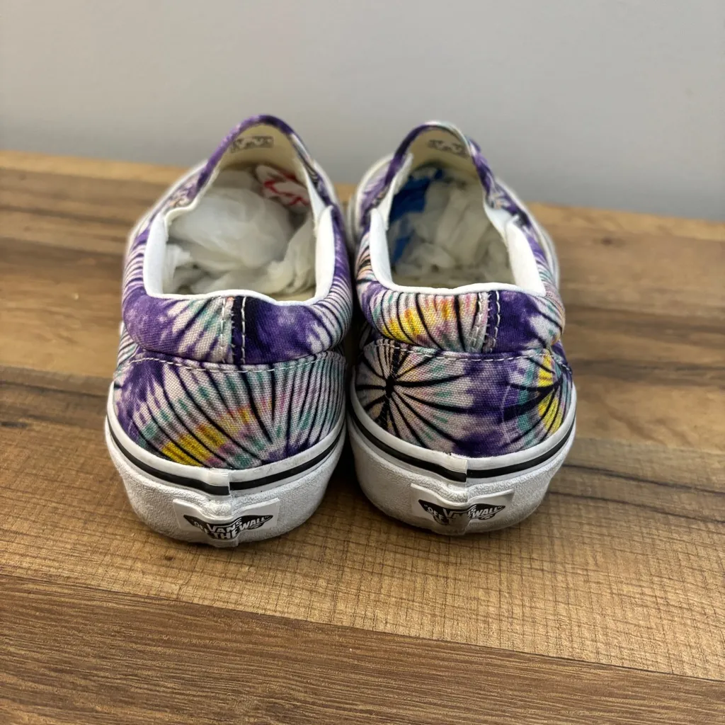 Vans Slip On Tie Dye New Age Purple Skateboarding Festival Shoes - Image 7