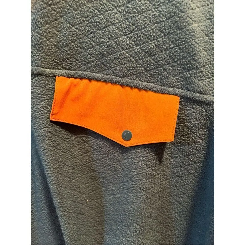 ZYIA Active Wicked Teal Fleece Snap Button Pullover Top Size Large - Image 7