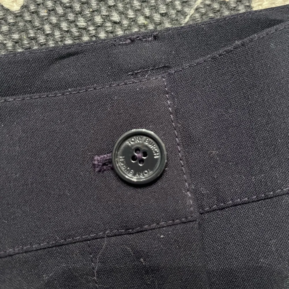 Tory Burch Wool Blend Navy Dress Pants Slim Fit Sz 4 Long 31.5 Inseam - Image 11