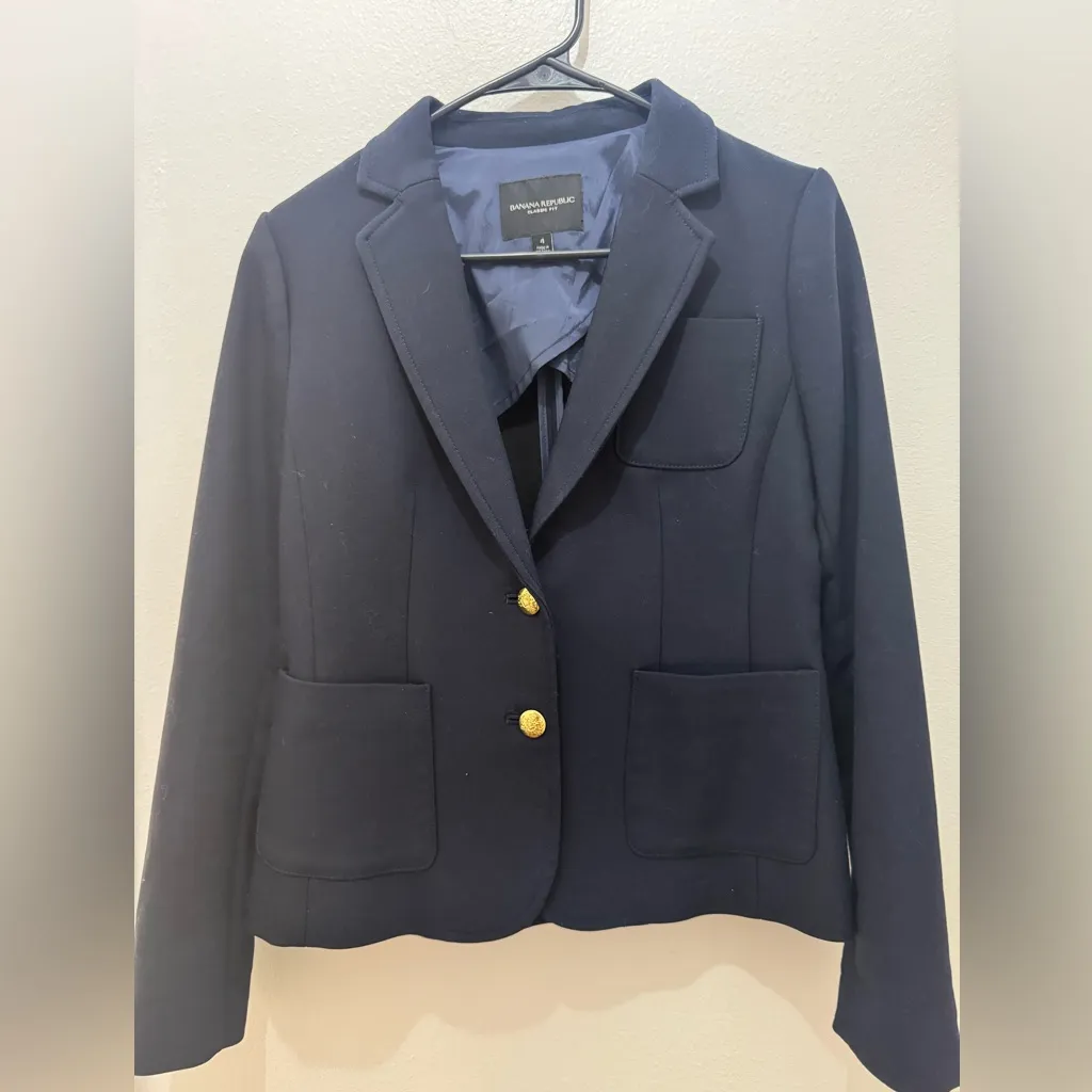 Banana Republic Dark Blue Blazer - Image 3