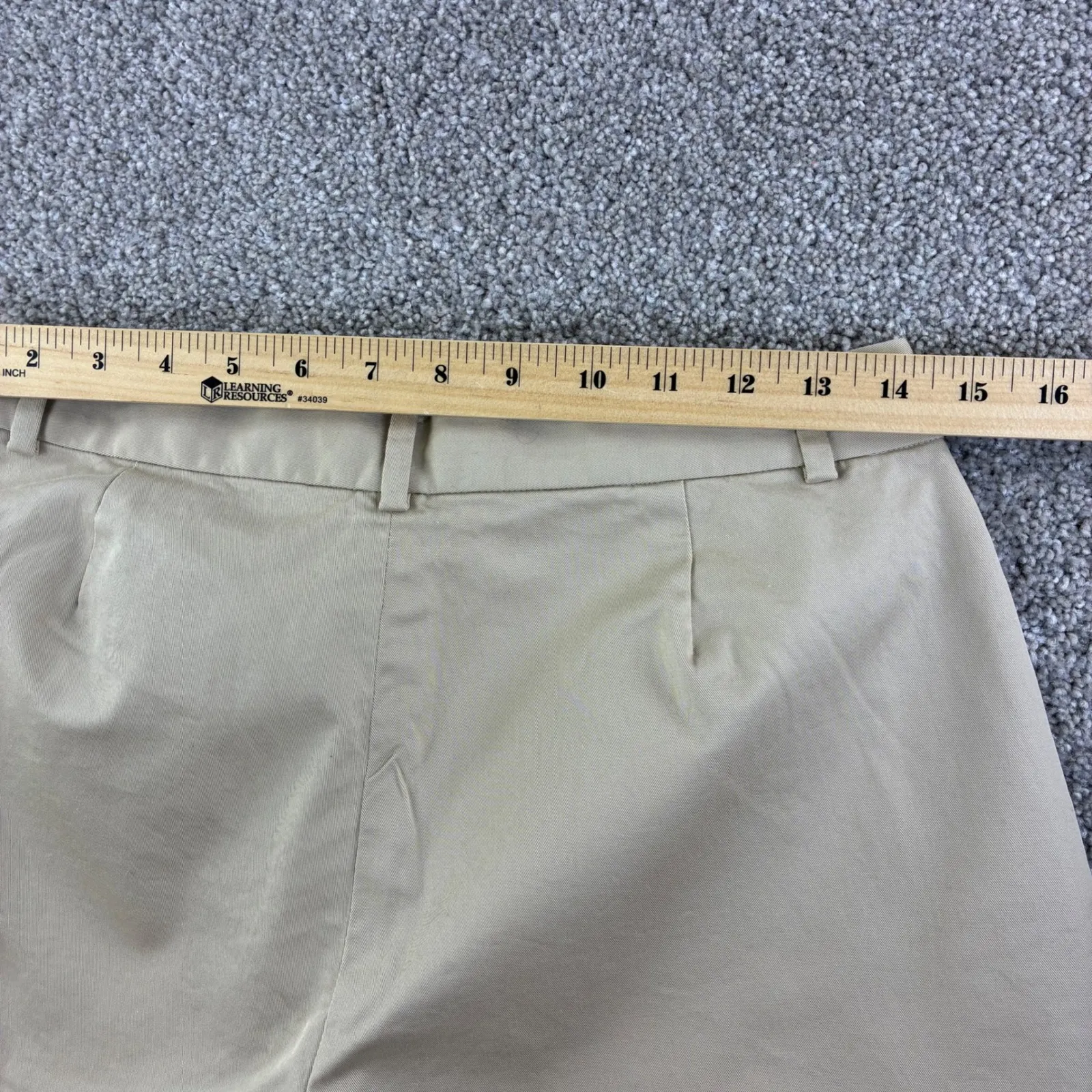 Lauren Ralph Lauren Womens 10 Khaki Cotton Blend Stretch Bermuda Shorts - Image 4