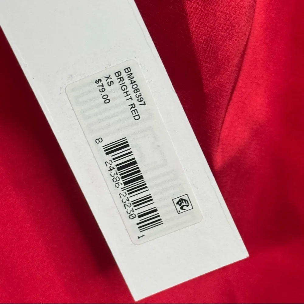 Steve Madden Aulora Red Satin High Low Dress XS NEW Cowl Neck Asymmetrical - Image 7