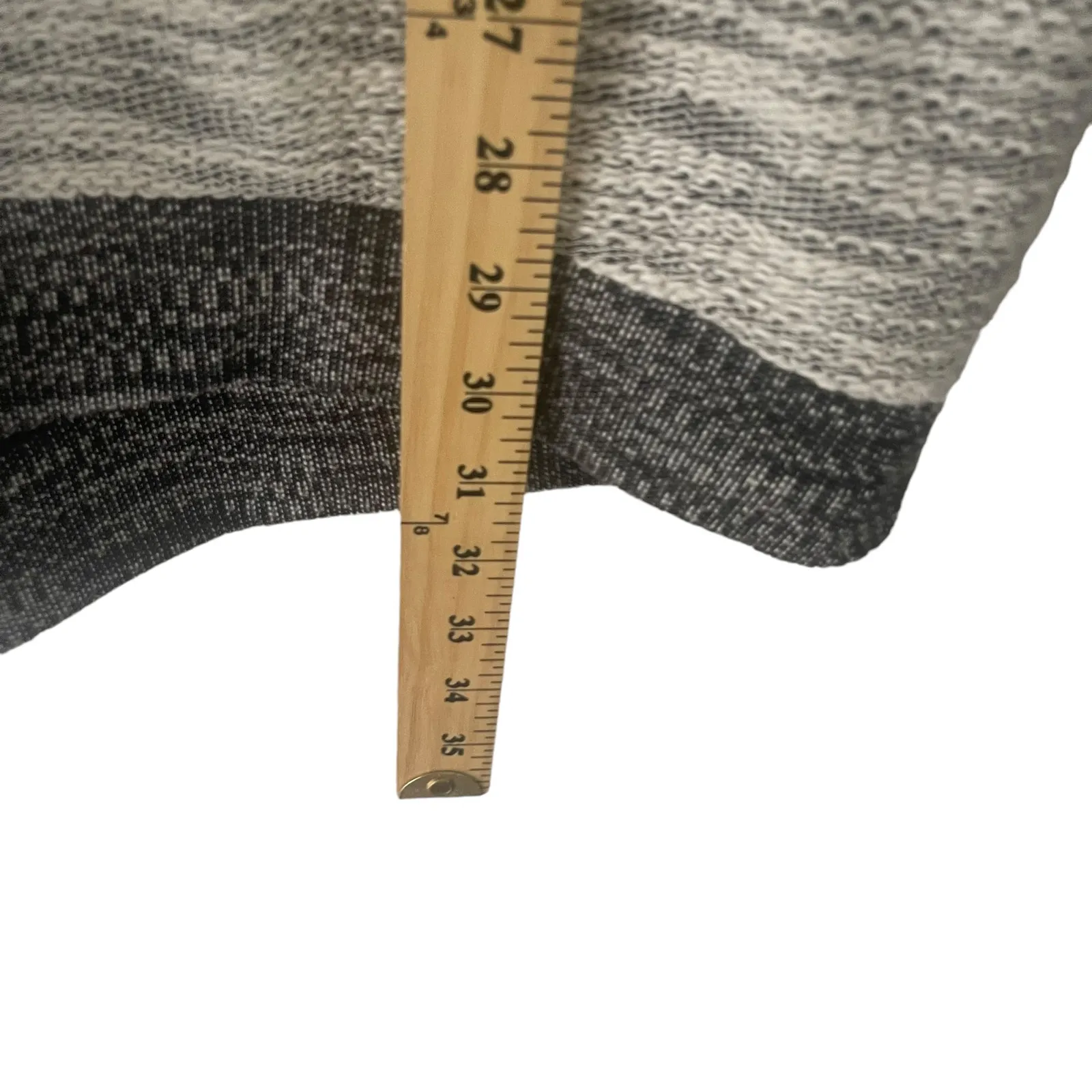 Dakini Women's Size Medium Oversized Heathered‎ Back Zip Hooded Sweater Gray - Image 9