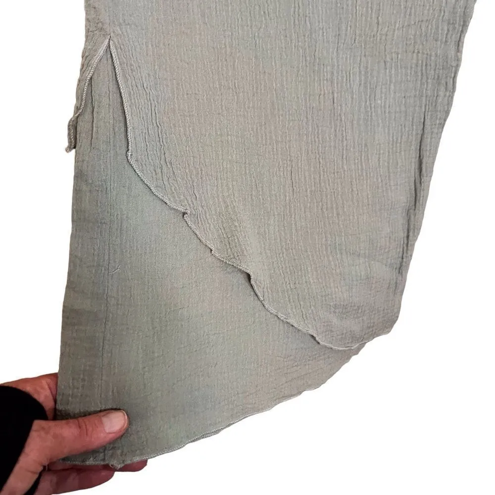 Soft Surroundings Super Soft Sea Foam Green Pant Slit Ankle Size Extra Large XL - Image 4