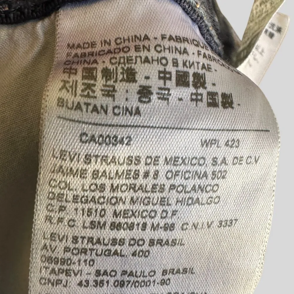 Levi Strauss & Co 525 Women's Perfect Waist Straight Leg Jeans Denim Size 14 Blue - Image 7