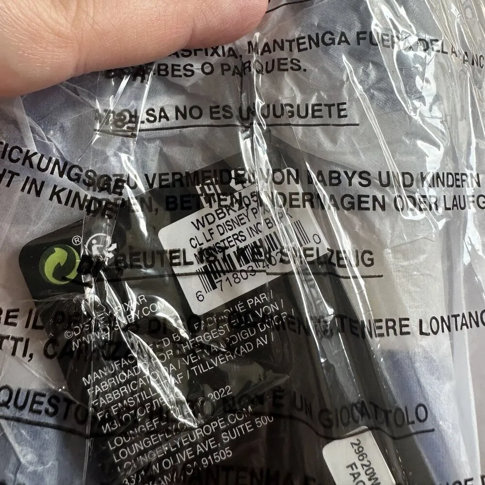 NWT RARE Disney Pixar Monsters Inc Loungefly Mini Bag Backpack - Image 8