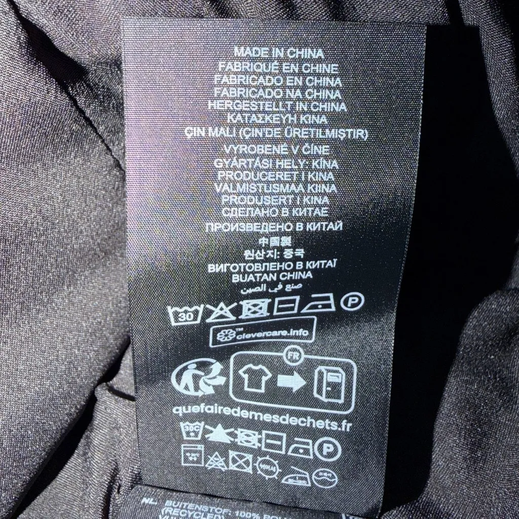 G-Star MA-1 Cropped Sleeveless Padded Top – Dark Black – XS (NWT) - Image 10