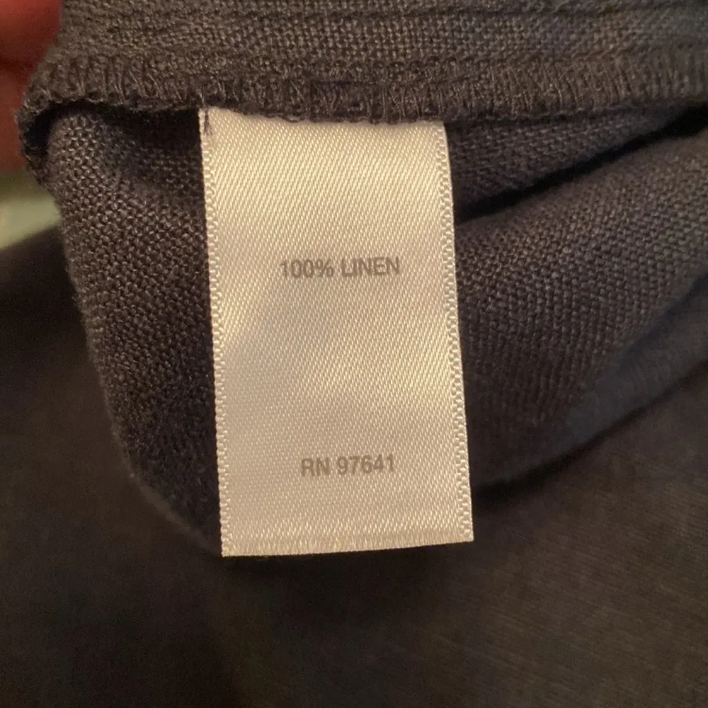 J Jill Love Linen Black Cropped Pants Size SMALL - Image 7