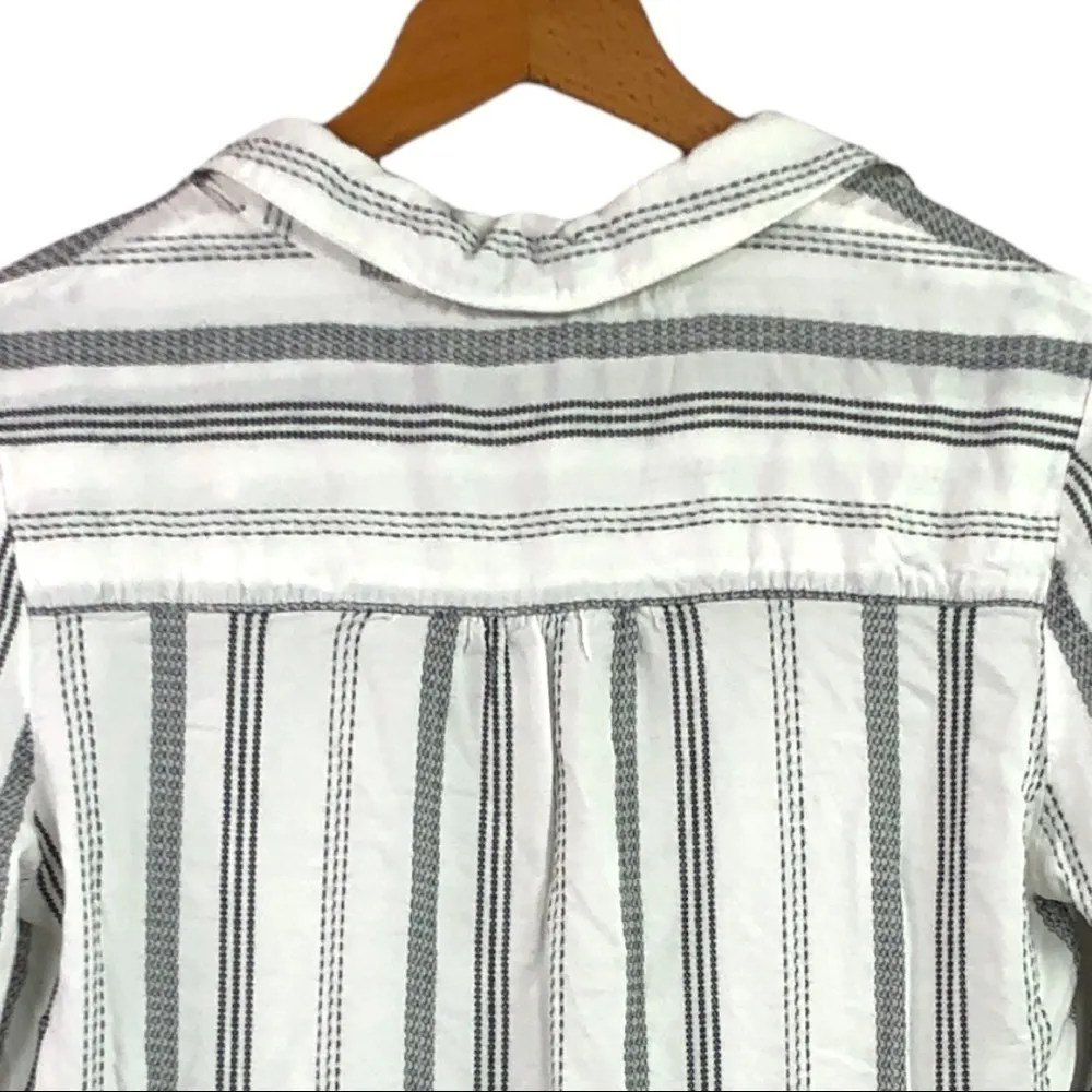 WORKSHOP - Stripe, 3 Button Blouse - Image 7