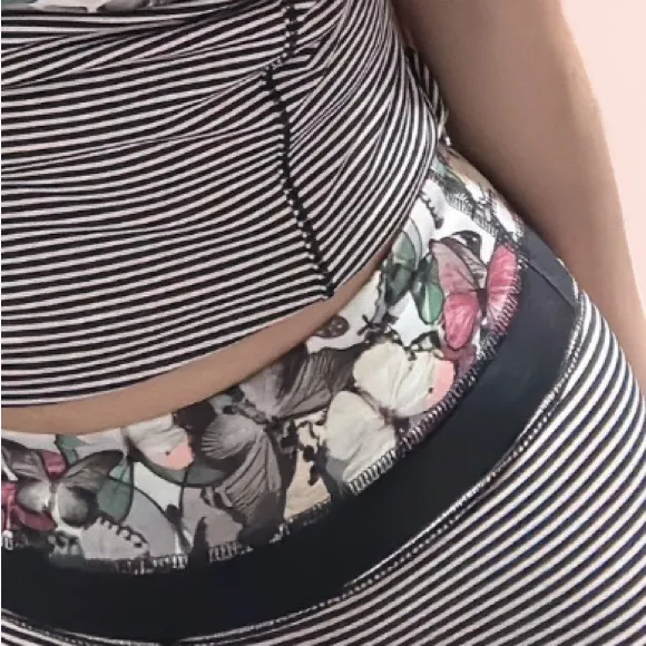 Lululemon Luxtreme Butterfly Angel Wing Multi / Black Gray Size 4 - Image 3