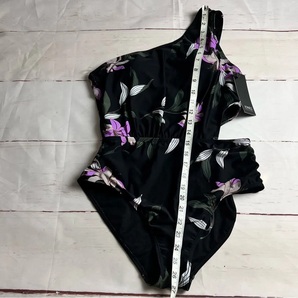 Jones New York Women's Floral Printed One-Piece Swimsuit Sz M - Image 6