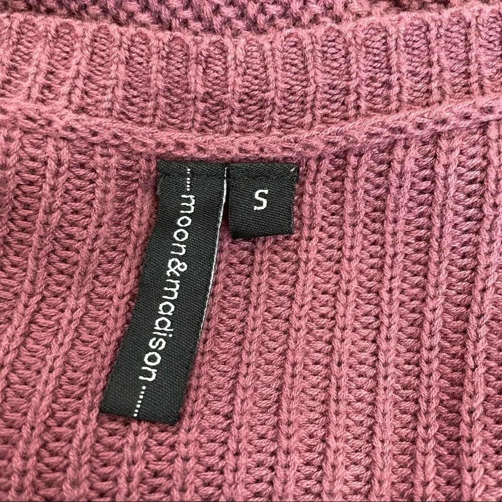 Moon & Madison Berry Side Tie Sweater - Image 3