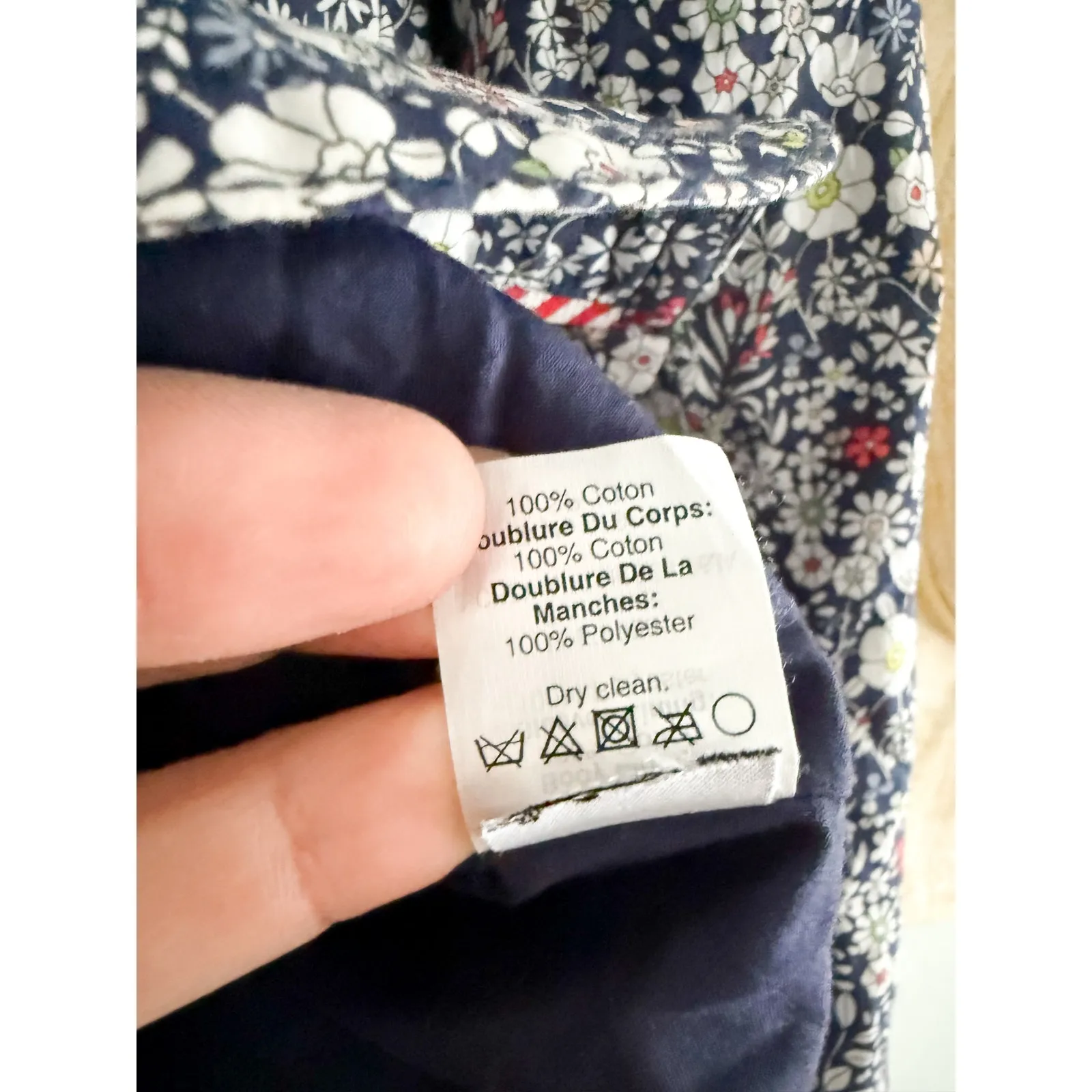 J.Crew | Schoolboy Liberty of London Floral Blazer Cotton Jacket | Sz 0 - Image 7