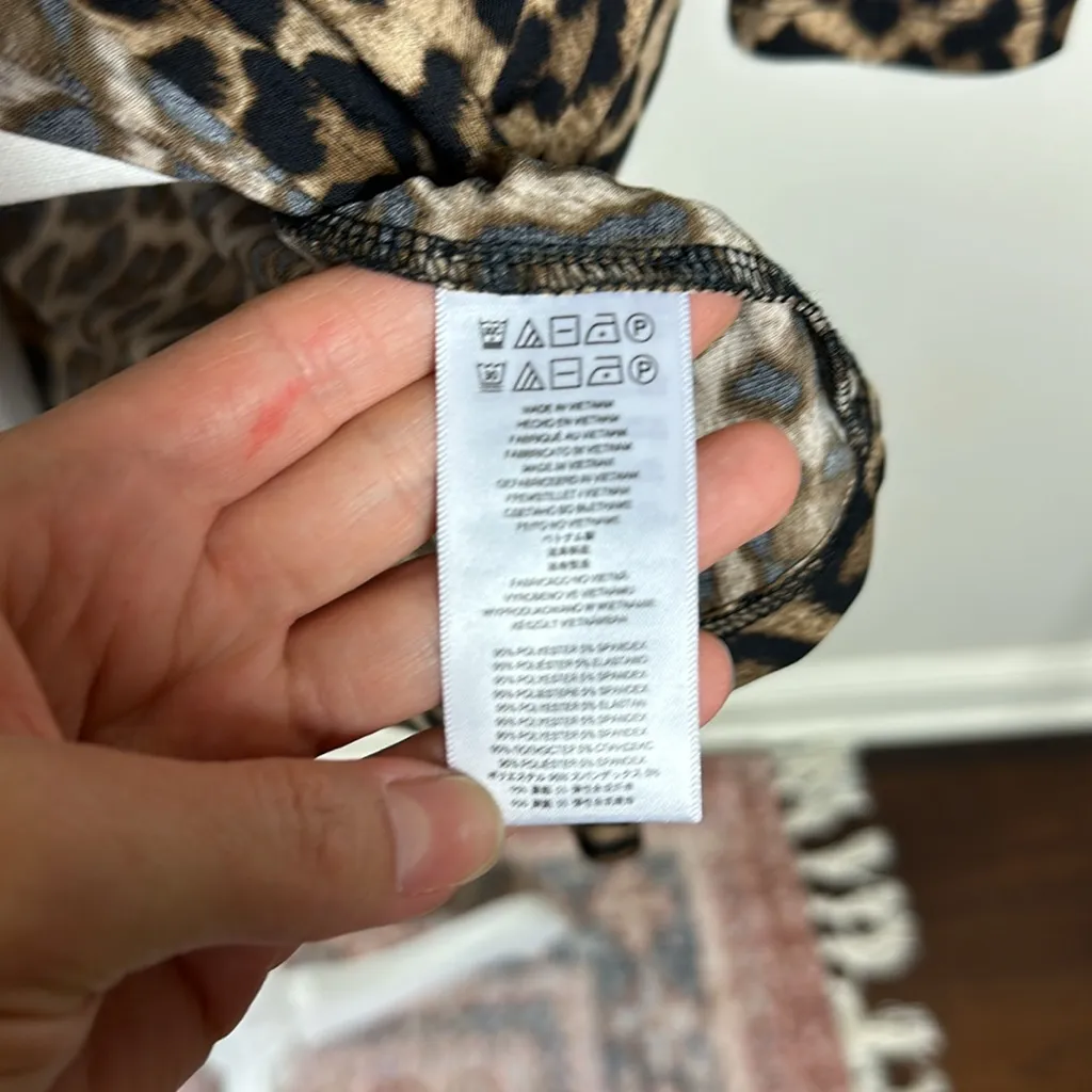 Michael Kors‎ Cheetah Print Wrap Dress Brown Size XS - Image 8