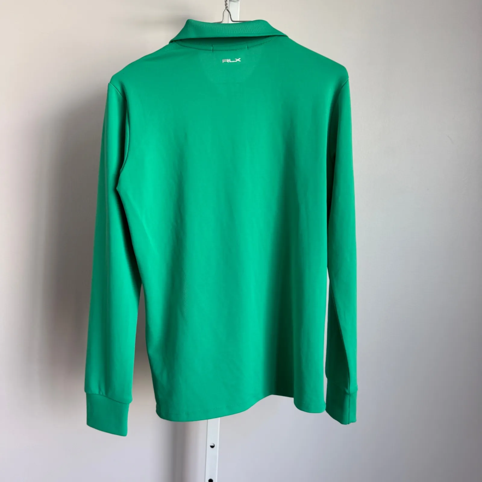 RLX‎ Ralph Lauren Long Sleeve Golf Polo Shirt Top Green Womens - Image 8