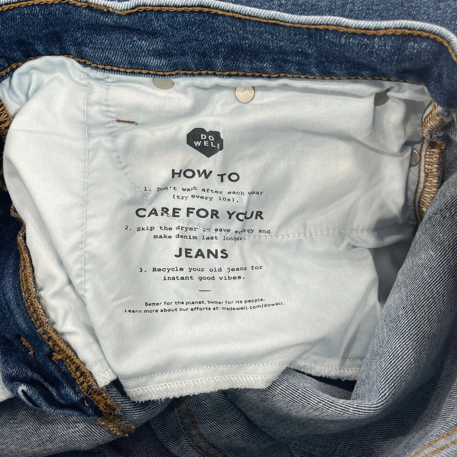 Madewell Women's Size 29 The Perfect Vintage Straight Jean Blue Dark Wash Denim - Image 5