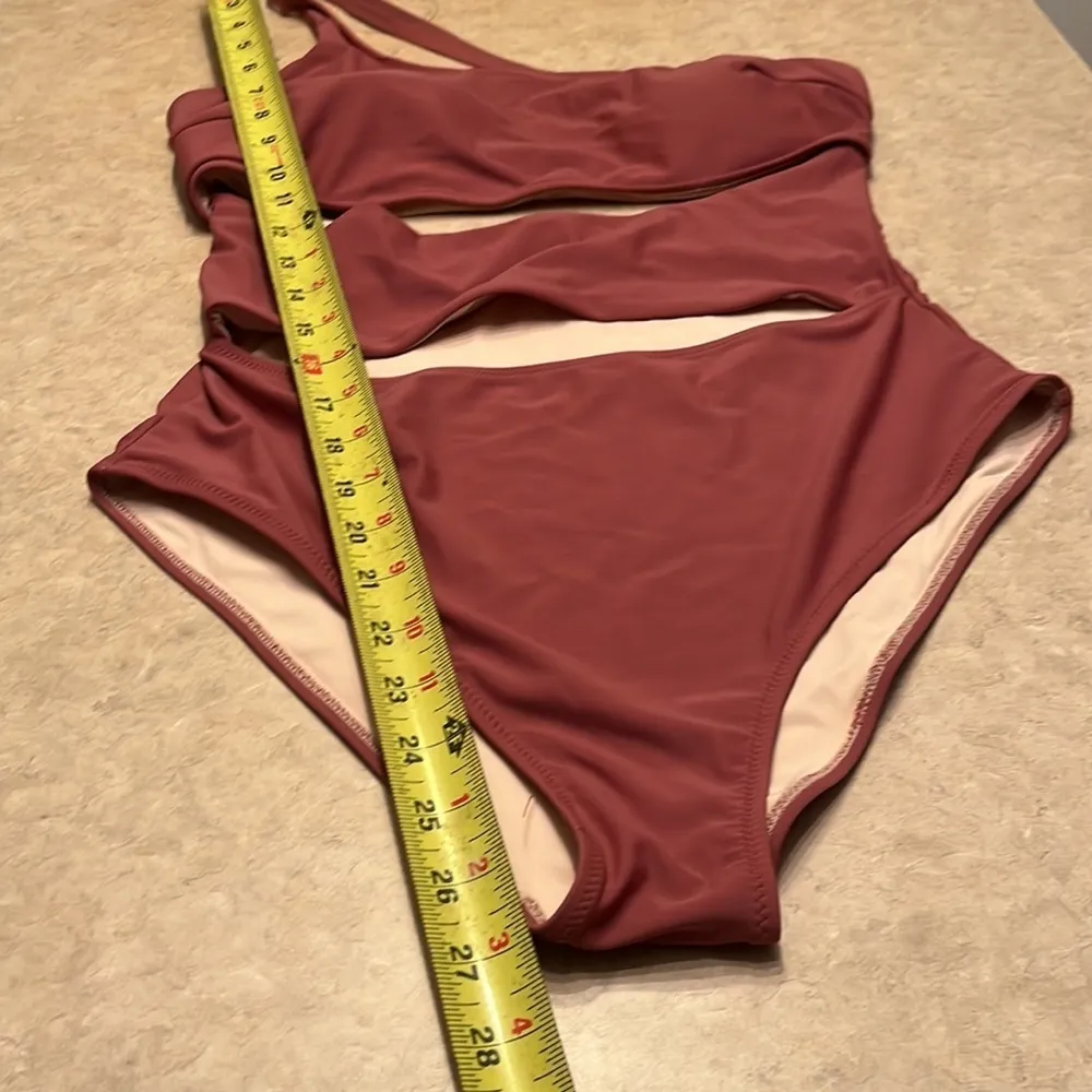 Cupshe one shoulder cut out one piece monokini size Large L - Image 5