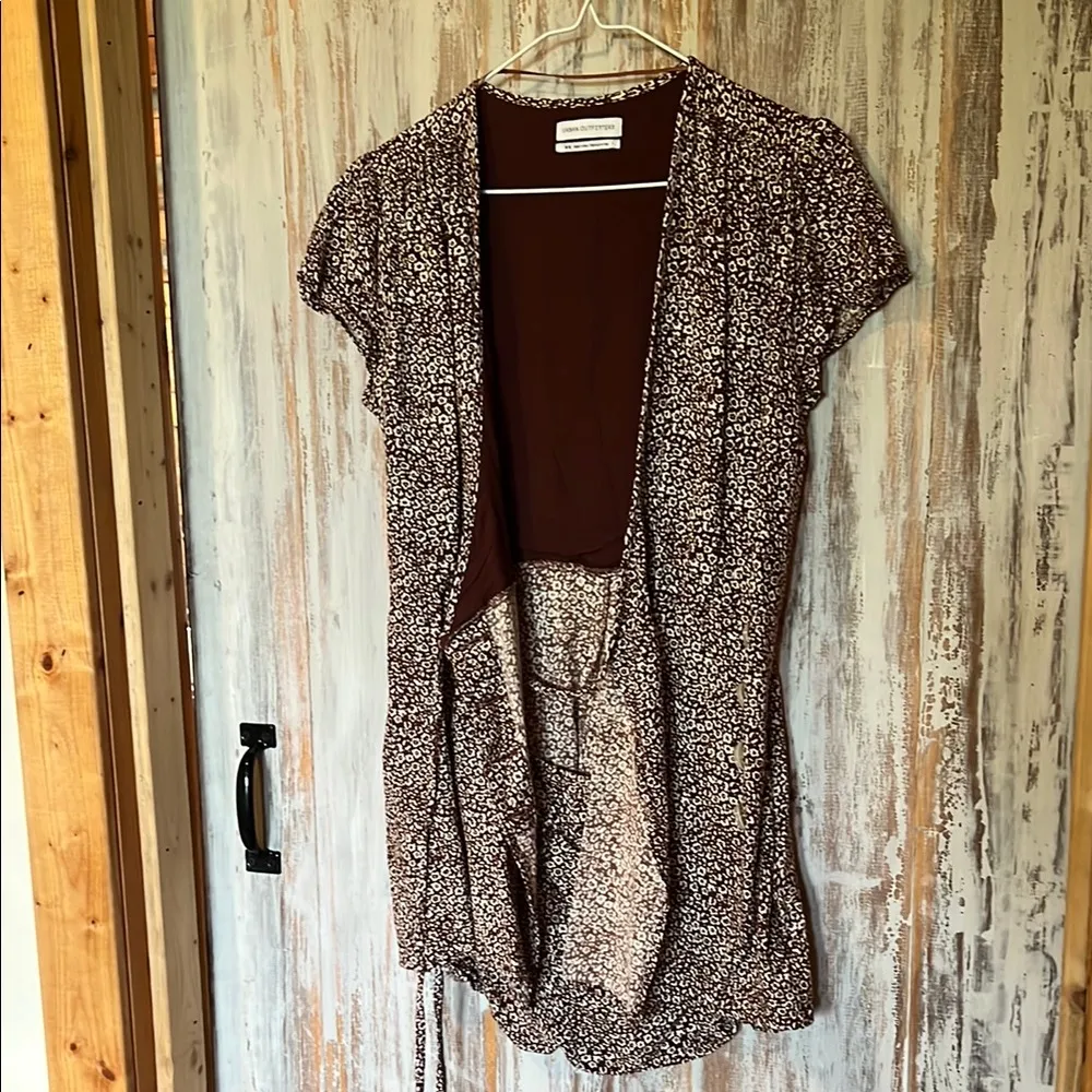 Urban Outfitters UO Brown / Burgundy and White Floral Romper - Image 7