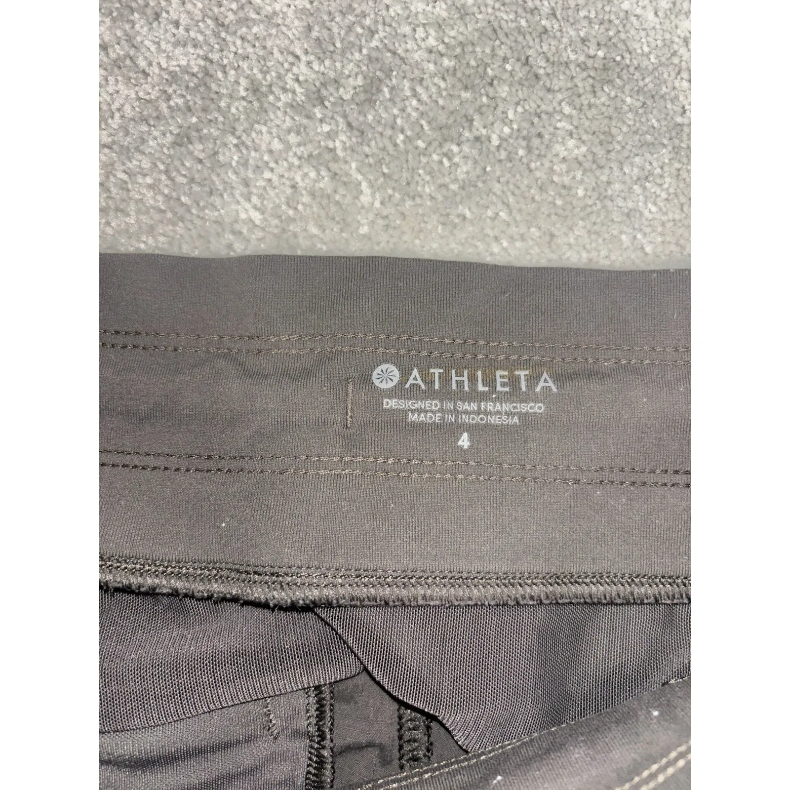 athleta Trekkie Mid Rise Legacy Jogger 4 gray - Image 3
