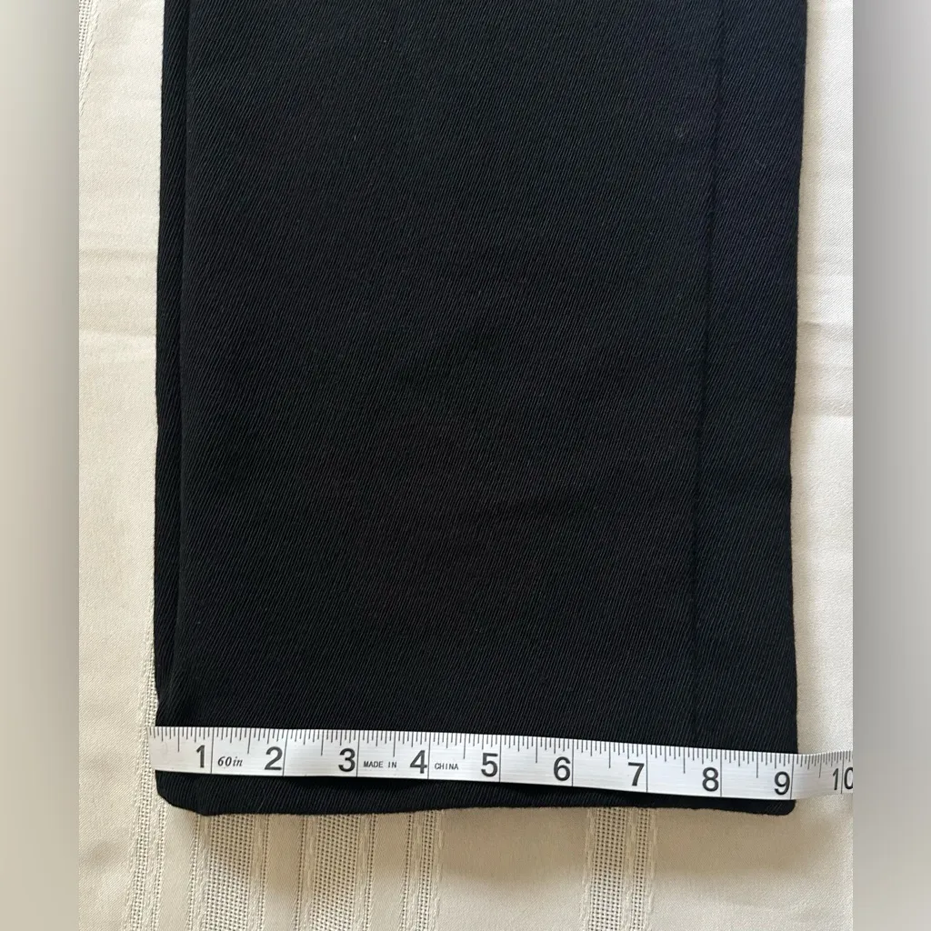 AKRIS Punto Elegant Black Wide Leg Pants Size 4 
High Waist - Image 10