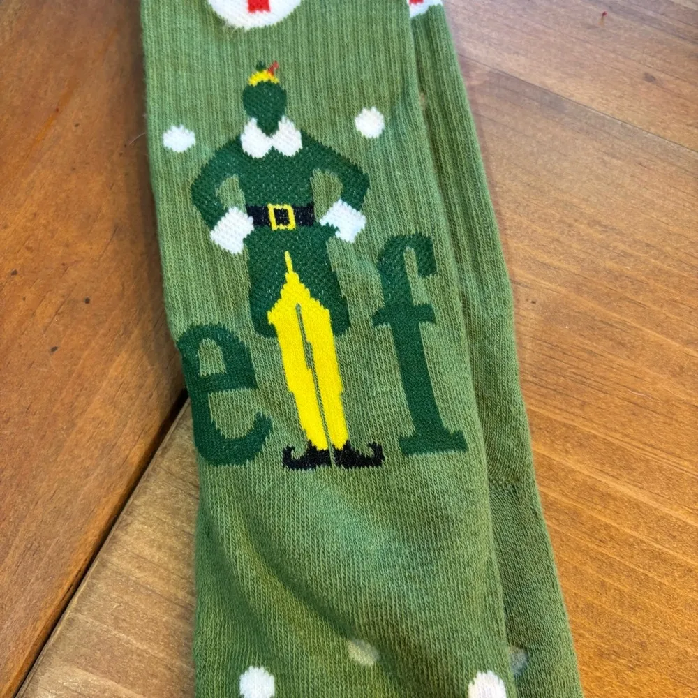 NWT American Red cross Elf womens cotton blend crew socks green one size - Image 2