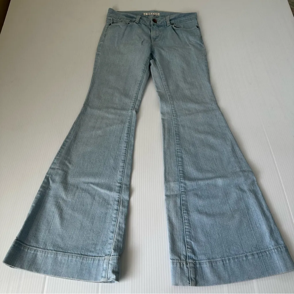 J Brand Lovestory Flare Light Blue Wash Jeans, 28 x 32 - Image 2
