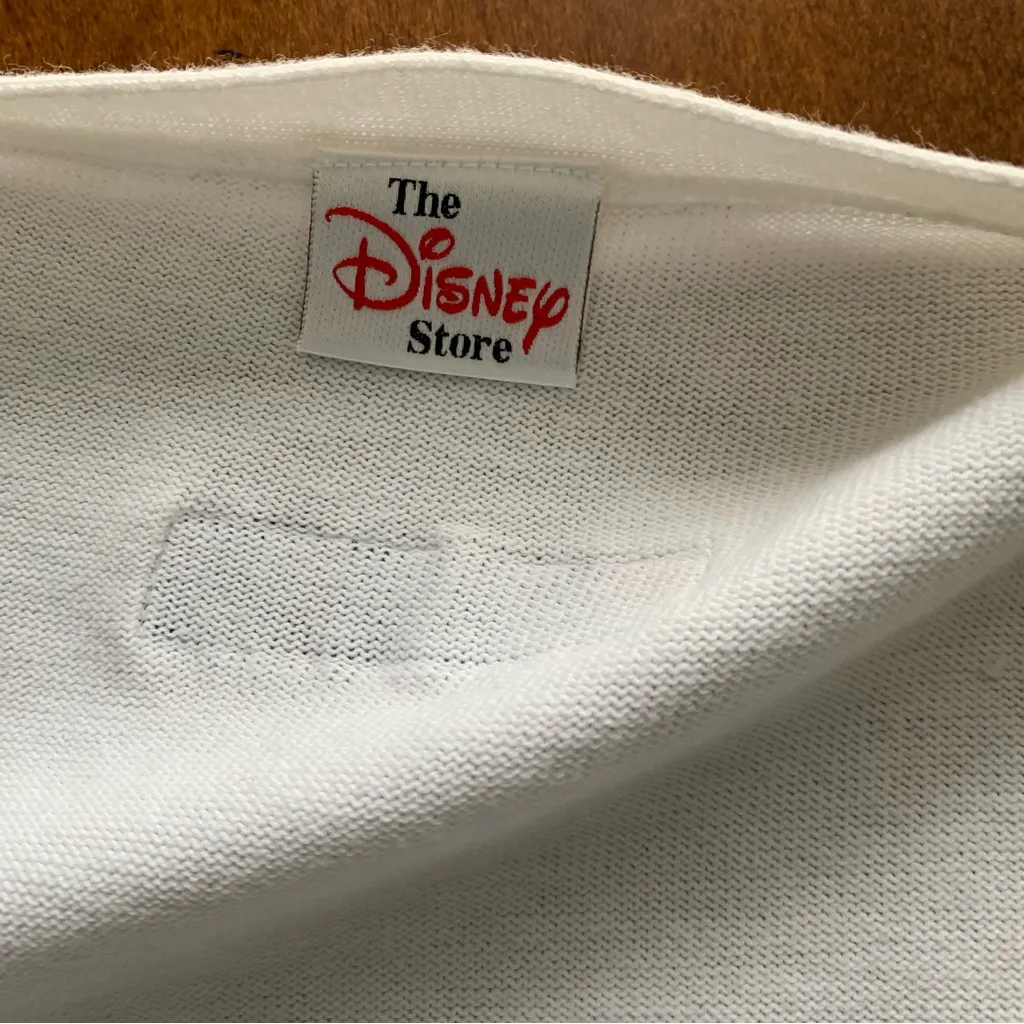 VTG Disney Store Cardigan And Tank Sweater Set Striped Mickey Minnie Large Sport - Image 8