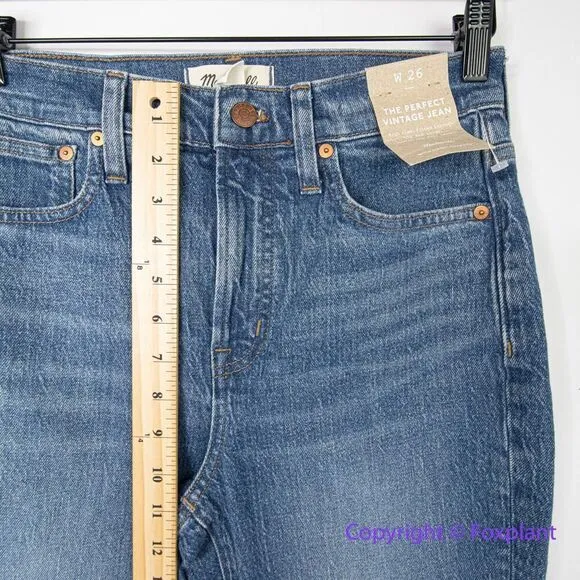 New! Madewell The‎ Perfect Vintage Jean decatur wash, size 26 - Image 7