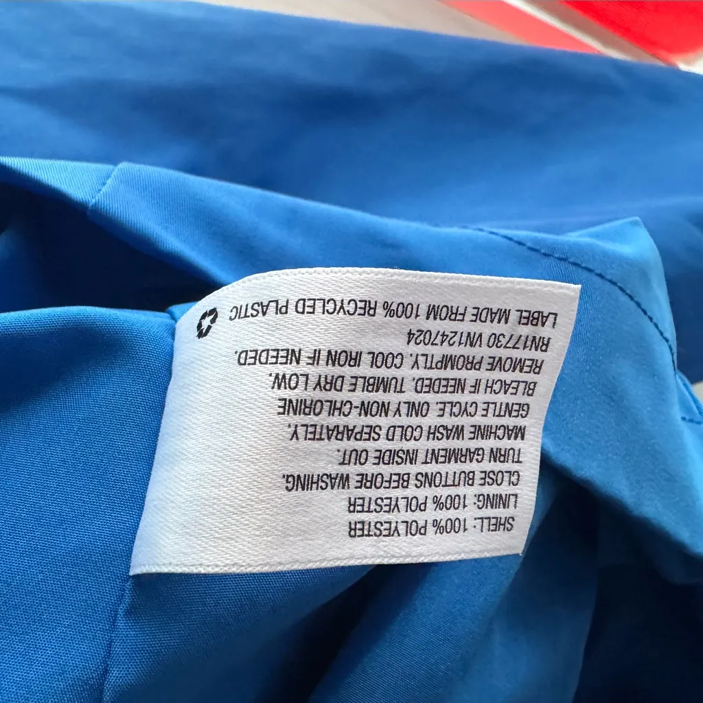 Black History Month Blue Cropped Trench Jacket Women’s 💙Size S💙  (NWOT) - Image 8