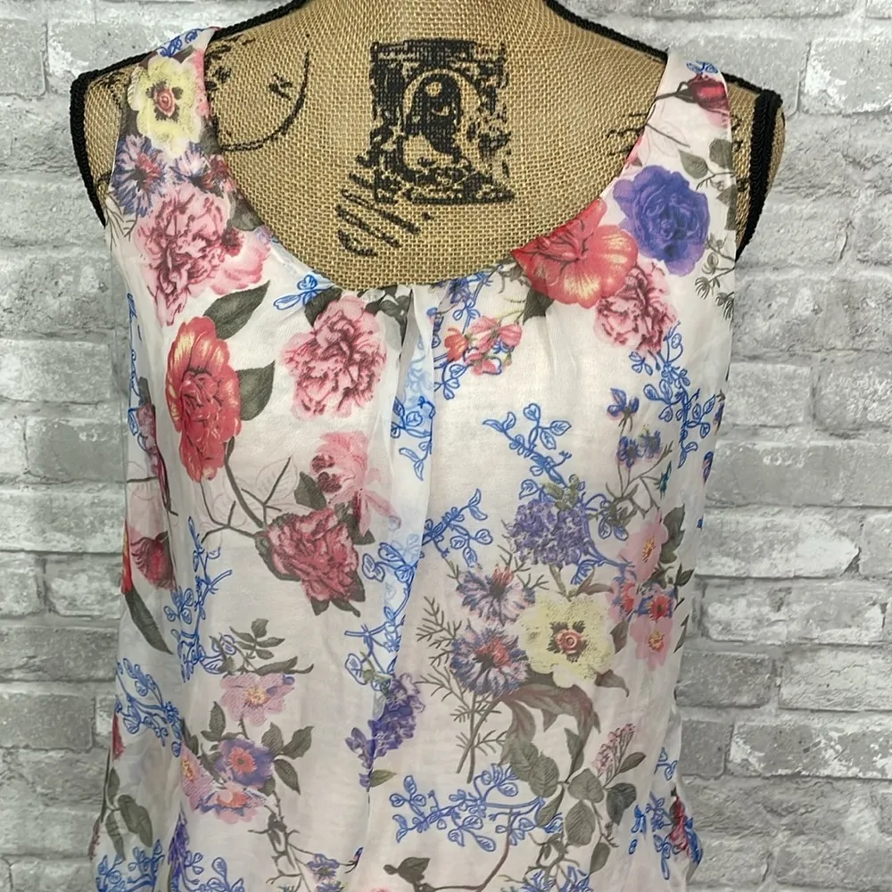 New Collection Floral Overlay Dress Pink Size L - Image 2