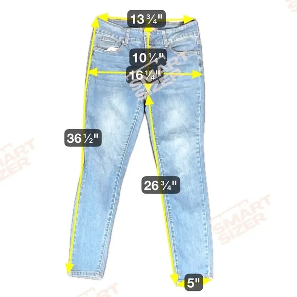 9th & Main Women's Denim‎ Blue Jeans Sz 12 Casual Versatile Grunge Punk Western - Image 7