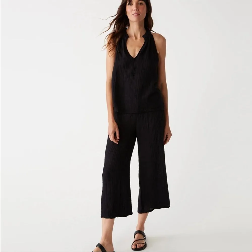 Michael stars black cropped pants small - Image 2