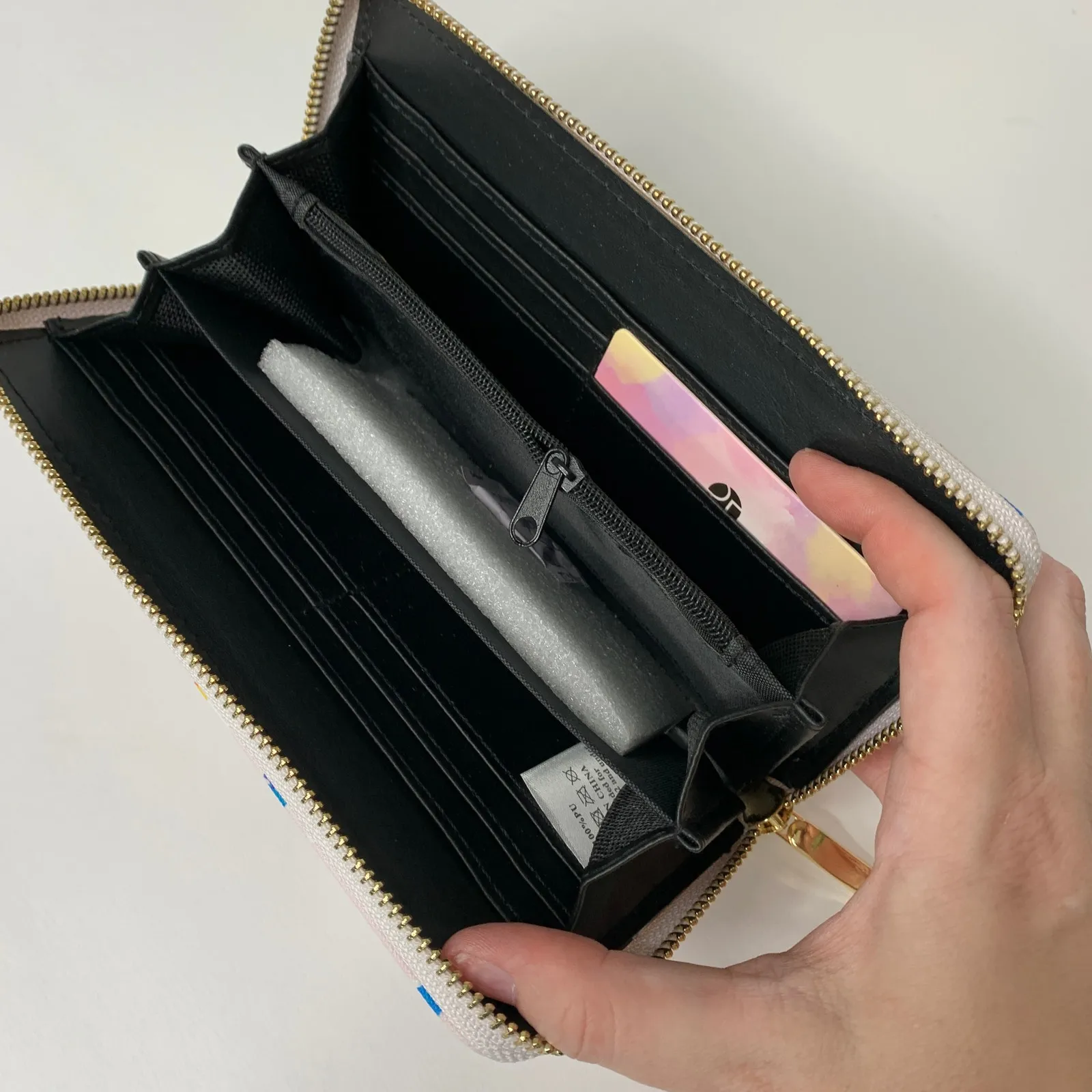 Llama Cactus Rainbow Wallet kidcore colorful funky White - Image 2