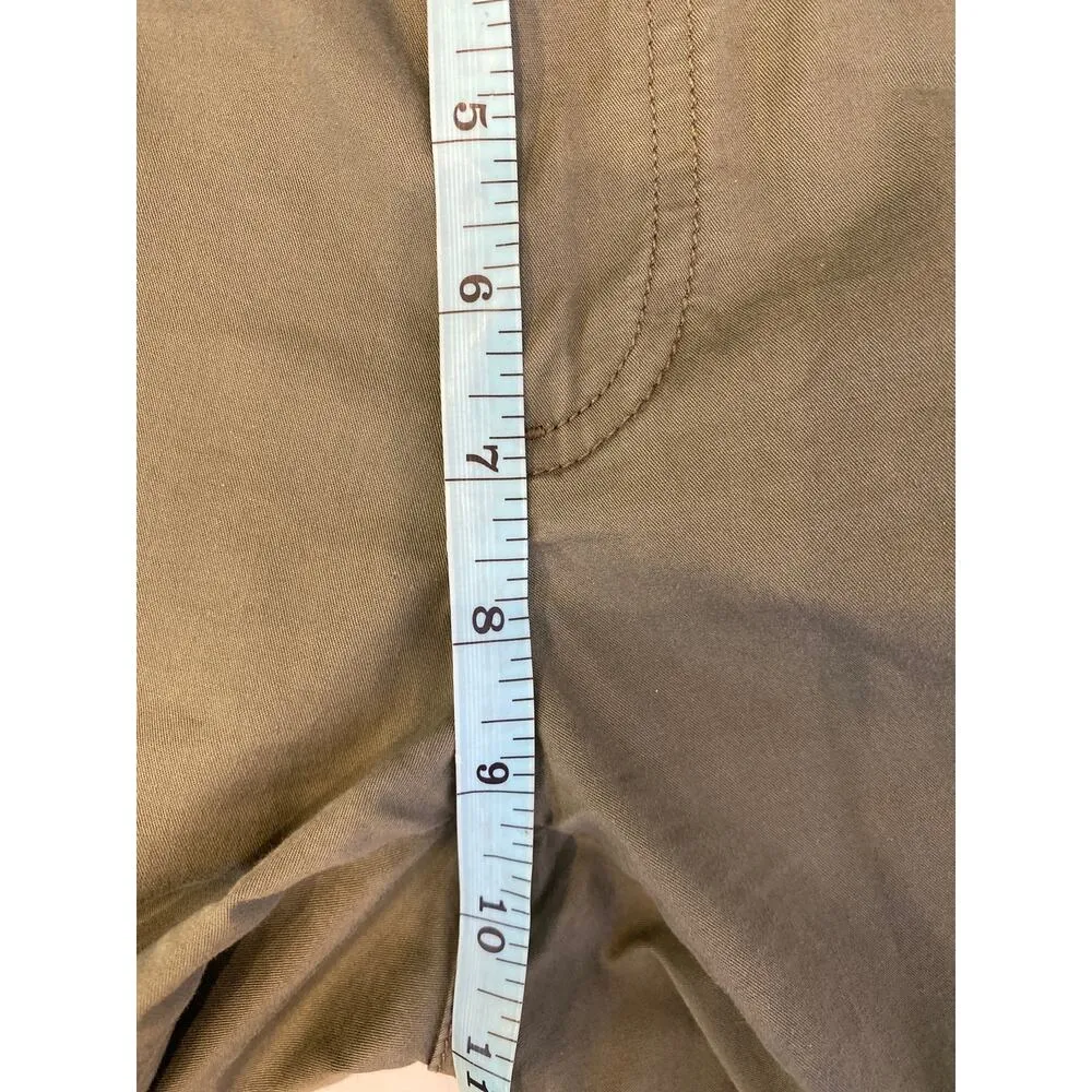 Polo Jeans Co Ralph Lauren Army Green Cuffed Cropped Khaki Pants Sz 10 VTG Y2K - Image 13