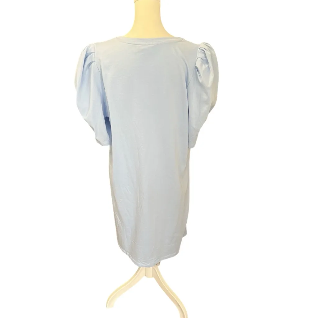 Tuckernuck Pomander Place Stella Cuff Sleeve Dress Periwinkle Blue XL - Image 6