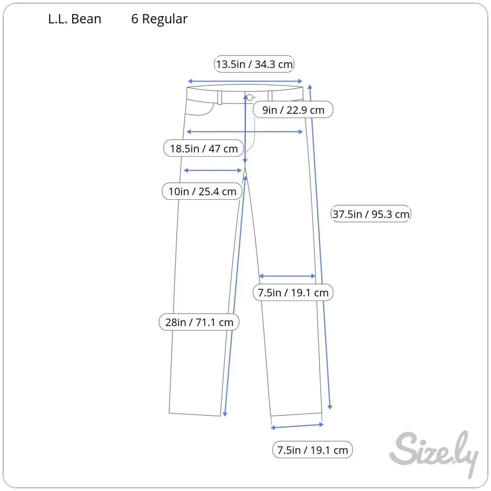 L.L.Bean Women's BeanFlex Jeans Straight Leg Size 6 - Image 2