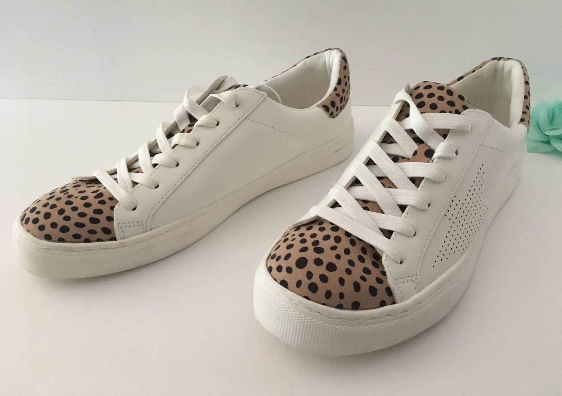 Cheetah Print Sneakers, Size 10 Multi - Image 2