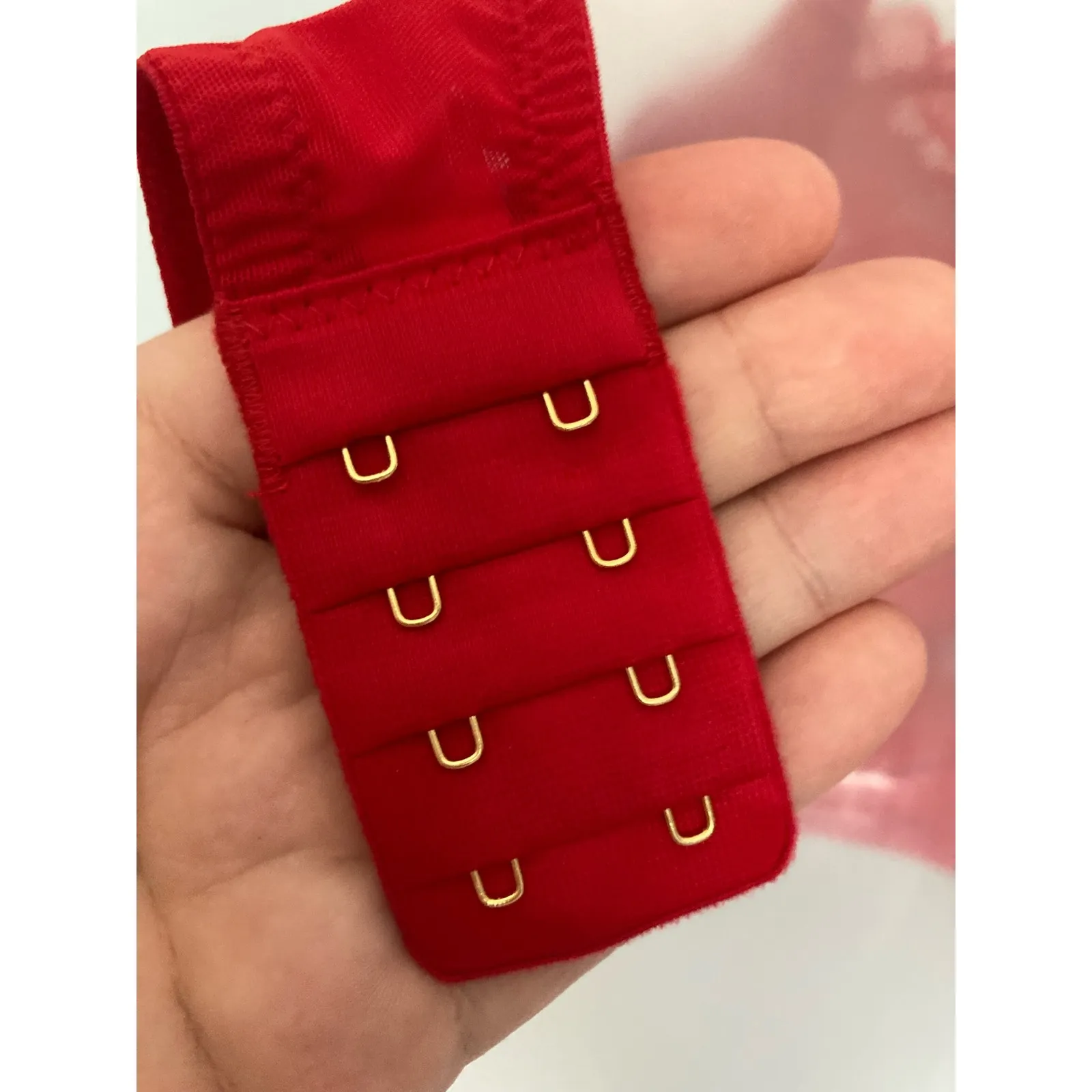 Victoria's Secret Dream Angels Bra 34DD Red Hearts Lace - Image 7