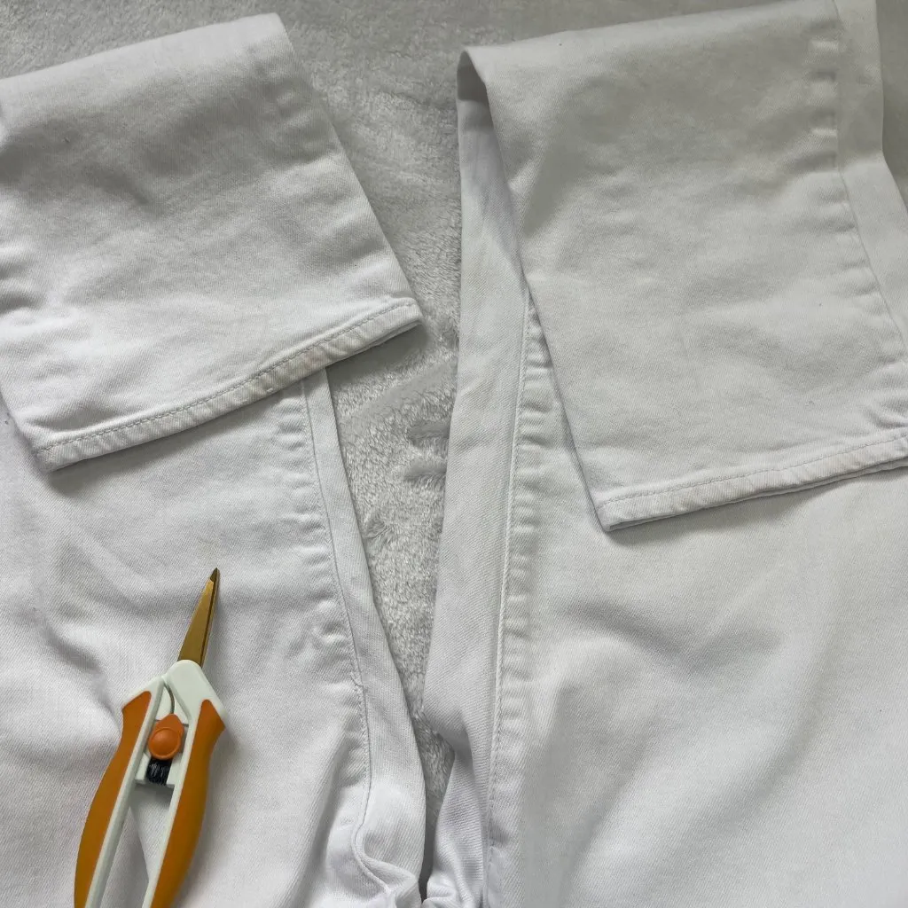 Kut From The Kloth Catherine Boyfriend Jeans‎ Women's Size 14 White Cotton Denim - Image 8