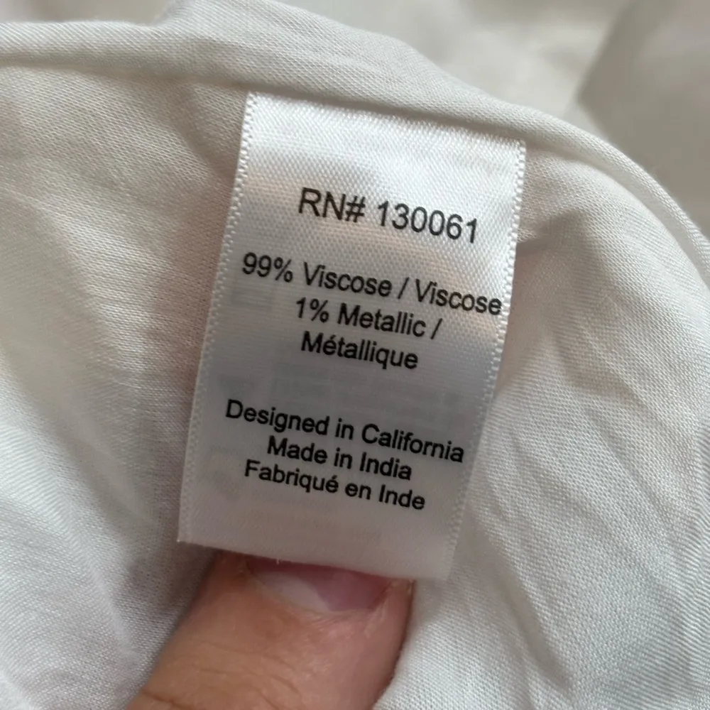 L*Space revolve Bondi Metallic Striped High Rise boho Pull-On Maxi Skirt small - Image 13