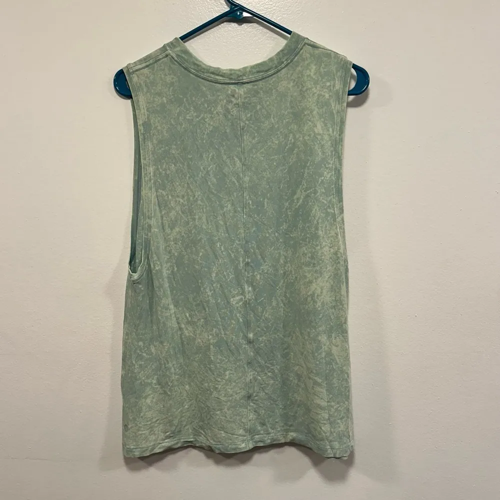 Lululemon muscle tank top! Super soft seafoam green workout athletic top size 12 - Image 2