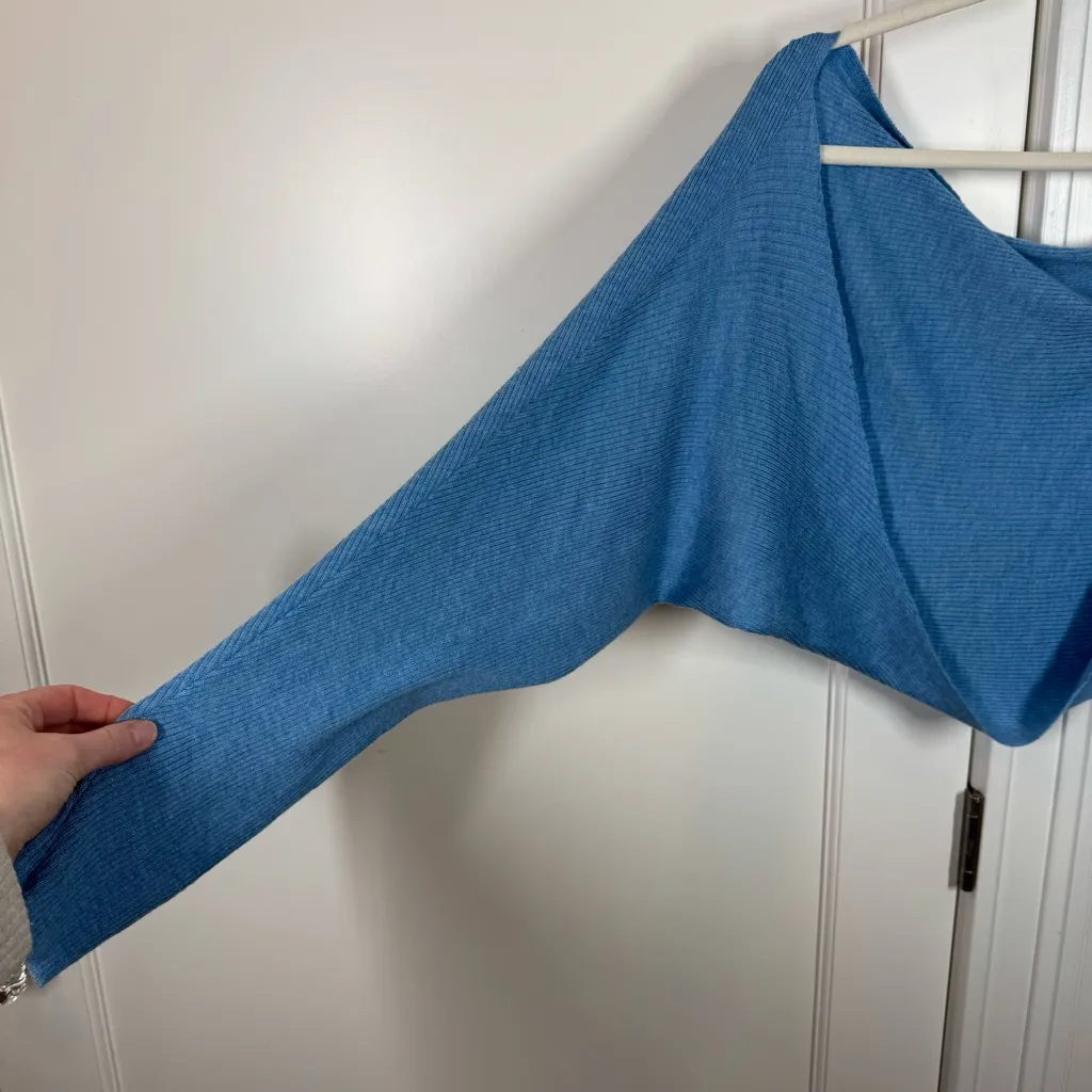 Light blue cashmere arm warmer shrug bolero wrap one size minimalist neutral Size M - Image 2