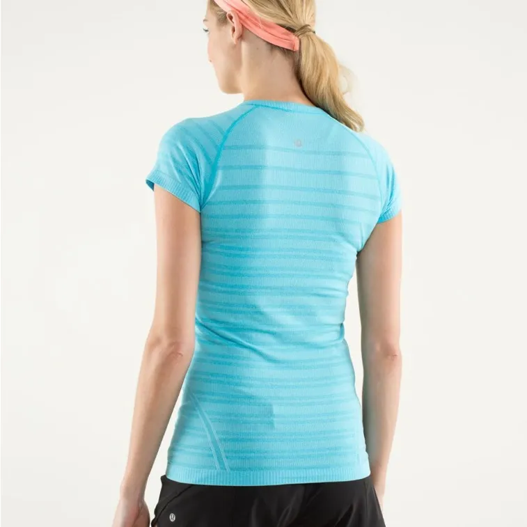 Lululemon Run: Swiftly Tech Short Sleeve Spry Blue Size 10 - Image 2