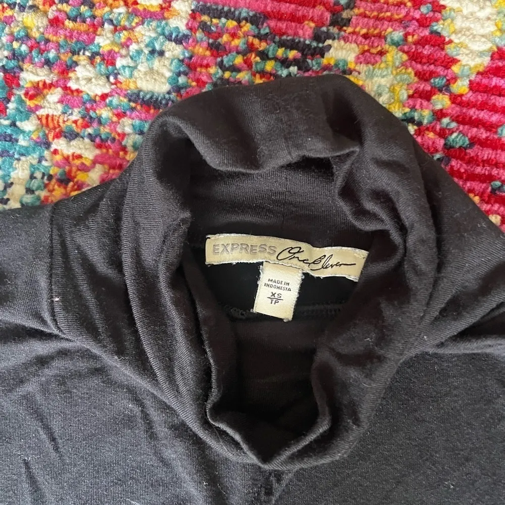 Express asymmetrical cut out Turtleneck - Image 2